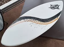 ZAP 48.5” SKIMBOARD WHITE, Travel Bag Included