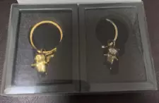 Pokemon gold silver Pikachu plated keychain Set rare not for sale Nintendo Used