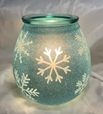 Scentsy Crystallize Blue Warmer *DISCONTINUED* NIB* Out Of Box For Pictures Only