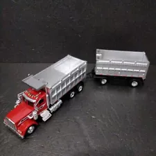 American Big Rig Legend KENWORTH W900 Dump Truck Full Trailer Diecast Model 1:43