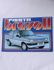 FORD FIESTA BRAVO II Car Sales Brochure Catalogue Folder 4pp UK Edition FA568