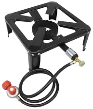 120,000 BTU, 0-20 PSI, Turkey Fryer Single Propane Burner Outdoor Cooker