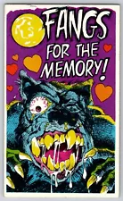 Fangs For The Memory! Insult Postcard TOPPS 6 1966 Scary Werewolf Wolfman