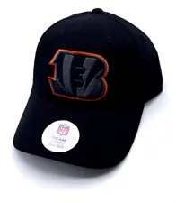 CINCINNATI BENGALS BLACK HAT MVP AUTHENTIC NFL FOOTBALL TEAM ADJUSTABLE CAP NEW