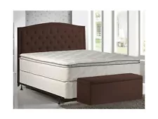 10-Inch Pillowtop Innerspring Mattress and 8" Wood Box Spring/Foundation Set,...