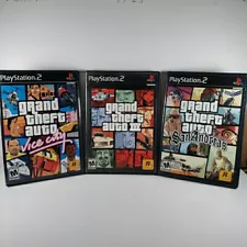 Grand Theft Auto Lot San Andreas Vice City GTA 3 Ps2