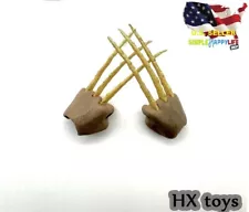 1/6 Wolverine Bone Claws hands fist for 12" figure Phicen hot toys worldbox❶USA❶