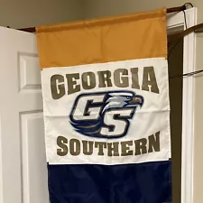 Georgia Southern Eagles DOUBLE SIDED 28 x 40 Yard Flag BANNER Damage At Loop