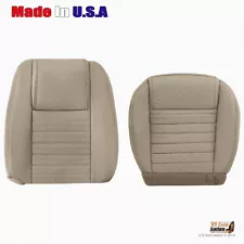 2005 2006 2007 2008 2009 Ford Mustang RIGHT Bottom & Top Leather Seat Cover TAN