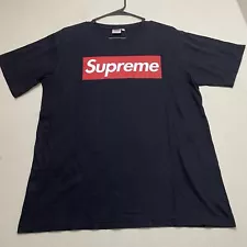 Red on Black Box Logo Tee Shirt T-Shirt Sz XXL