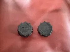 (2) Riken CENTER CAPS Mesh/Lacey Style For '15 Wheels/Rims, NO MISSING TABS !!