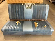 1965 Chevrolet Impala Super Sport Rear Bench Seat With Speaker Housing 65 66 67