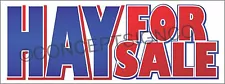 4'X10' HAY FOR SALE BANNER Outdoor Sign XL Fresh Cut Grass Alfalfa Bales Horses