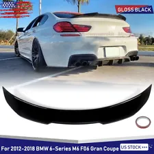 For BMW F06 640i 650i M6 Gran Coupe 2012-18 Glossy Black Duckbill Trunk Spoiler (For: BMW 640i Gran Coupe)