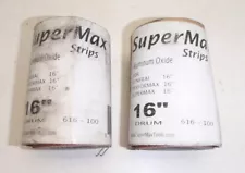 Lot Of 2 Supermax Tools 100-Grit Sandpaper Wrap For The 16 In. Drum Sander