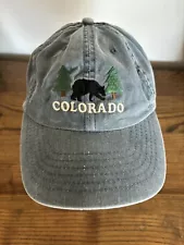 Colorado Peak Concepts Blue Dad Hat Baseball Cap Embroidered Bear / Trees