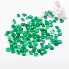 100 Pieces Natural Green Onyx 1.5mm Round Cut loose Gemstone for sale lots