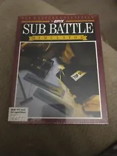 Sub Battle Simulation by Epyx for IBM PC 5-1/4" disk 1987 Sealed CIB