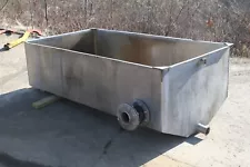 Stainless Steel Tank Large Sink Hopper Trough Drain 80"x44"x30"