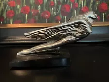 1941 Cadillac Flying Goddess Lady Hood Ornament Chrome Original