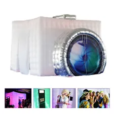 2.5M Inflatable photo booth wall background frame with LED for Party