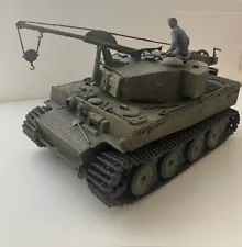 Custom Built Tiger 1 Tank Plastic Model 1:35 Great Condition