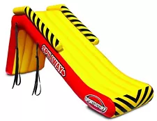 SPILLWAY Dock Slide, Boat Slide, Inflatable Pontoon Slide, Yellow, Red Large