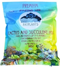 Fatplants Cactus & Succulent Soil Mix, 1 Gallon Adds Nutrients For 9 Mths Light