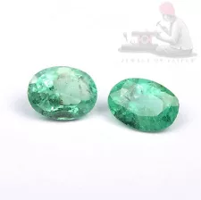 Natural Green Emerald 4x3mm Oval Cut loose Gemstone for sale 10 Pieces