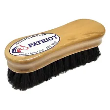 NEW Patriot Horse Hair Face Brush Equine Grooming. Wooden Handle. Quality!