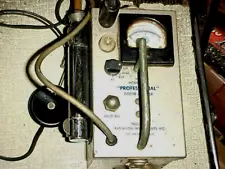 VINTAGE GEIGER COUNTER PRECISION 107 "PROFESSIONL" COMPLETE PROBE ,HEADPHONE