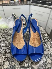 royal blue heels woman size 8