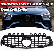 Gloss Black Grille Front Grill For Mercedes C118 W118 CLA250 CLA200 2020-22 2023 (For: Mercedes-Benz CLA35 AMG)