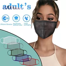 Mesh Hollow Breathable Face Mask Washable Proof Protect Face Mouth Cover