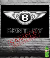 NEW For Bentley Fans Art Poster Banner Luxury Car SUV