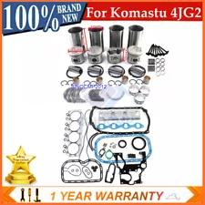 4JG2 4JG2T w/ Inner Oil Cooler Gallery Engine Rebuild Kit For Isuzu TCM KOMATSU