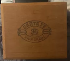 Estate Sale Find Santa Fe Corona Grande Wooden Cigar Box 35 Cents Or 3 For $1.00