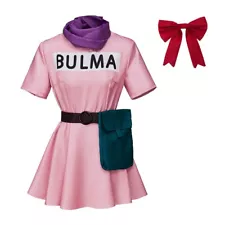 Bulma Cosplay Costume Women Dress Halloween Carnival Suit