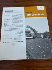 John Deere 430 Beet Lifter Loader For 1964 Brochure FCCA24