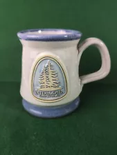 New ListingDeneen Pottery Hand thrown Blue/White Mug 2010 INTERLOCHEN Center For The Arts