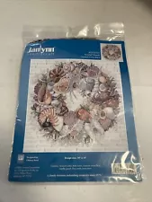 Janlynn Cross Stitch Kit 023-0359 Seashell Wreath 14x14 Sealed