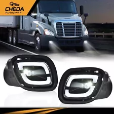 LED Fog Lamp Lights White Color Pair Fit For 08-17 Freightliner Cascadia LH+RH