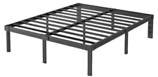 14 Inch Metal Platform Bed Frame Full King Queen Size Sturdy Steel Slat Support