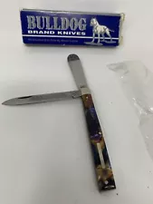 MINT COUNTRY DOCTOR BULLDOG BRAND GERMANY 1997 KNIFE PEACOCK FEATHER W/BOX-RARE!