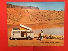 1971 VOLKSWAGEN "CAMPMOBILE" Van Camper Car Dealer Sales Brochure