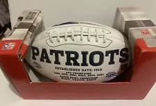 NFL New England Patriots Full Size Football in Box with FREE Autograph Pen