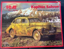 ICM Kapitän Saloon WWII German Staff Car 35475 1/35 NIB Model Kit