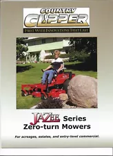 Original OEM 09/05 Country Clipper Jazee Series Zero Turn Mowers Sales Brochure