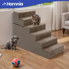 6 Steps Modular Design Small Pet Dog Stairs for Bed & Couch with Removable Cover