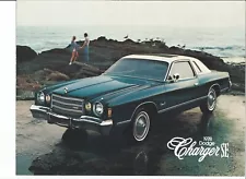 Original 1978 Dodge Charger SE Dealer Sales Brochure, catalog